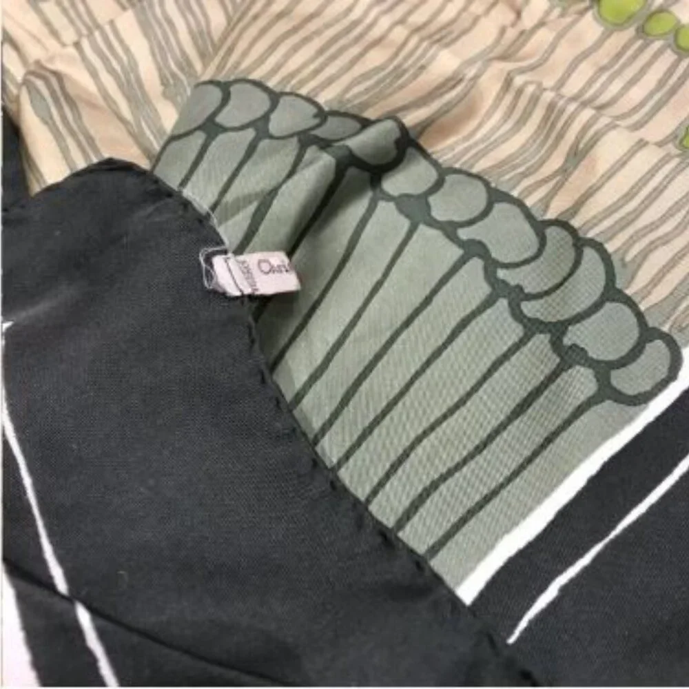 Christian Dior print green, beige & kaki Silk French square scarf